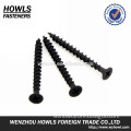 Black phosphating bugle head C1022 steel hardened with heat treatment coarse thread fine thread drywall screws 3.5*19